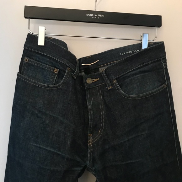 Saint Laurent D03 Raw Denim in Dark Blue - Picture 4 of 5
